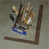Assorted Masonry Tools, Square