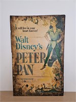 walt disney, peter pan advertising poster