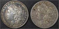 1886 & 1891 MORGAN DOLLARS
