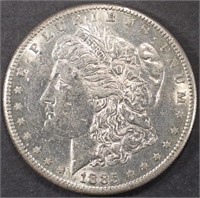 1885-S MORGAN DOLLAR CH AU