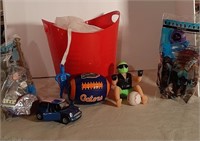Red Bucket + 7 Boy Toys