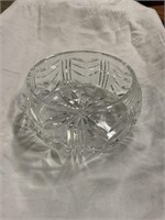 Vintage crystal glass dish