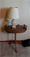 Vintage Side Table, Lamp & Purse