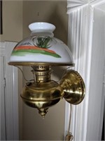Antique Wall Mounted Kerosene Lamp