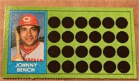 RARE 1981 Topps Scratch Off Johnny Bench UNUSED