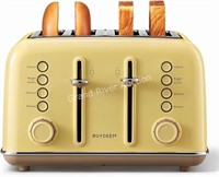 4 Slice Toaster Bydeem Mellow Yellow