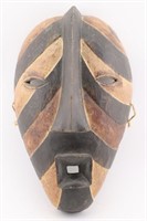 African Mask w/ Diagonal Stripes