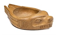NORMAN TAIT, Inuit, Seal Grease Bowl, 1974