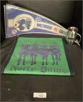 Baltimore Colts, Ravens, Notre Dame Memorabilia.