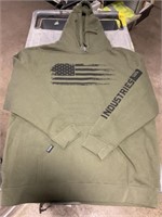 2XL Army Green Pullover Hoodie