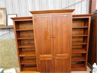 CHERRY WALL UNIT, 3 PIECES