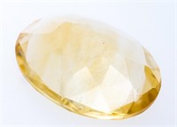 One Oval cut Natural citrine Quartz, 7.05ct, Appra