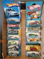 Flat of Hot Wheels