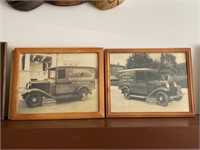 (2) Framed Photos of General Store Delivery Trucks