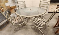 11 - PATIO TABLE W/ 4 CHAIRS