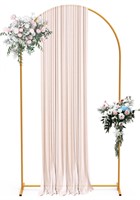 $42 Metal Arch Backdrop Stand, 6.6FT Gold