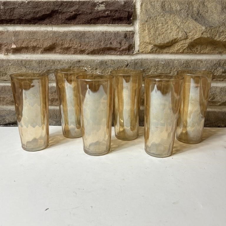 Amber Drinking Glasses