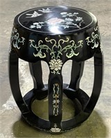 (H) Oriental Black Lacquer Plant Stand