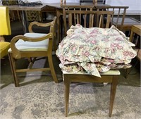 (H) 4 Vintage Chairs 32”
