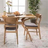 B9855  CutuLi Dining Chair Set, Dark Gray 2pk