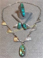 Navaho Sterling & Turquoise Jewelry