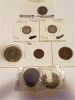 MISC. COINS AND TOKENS SOME SILVER