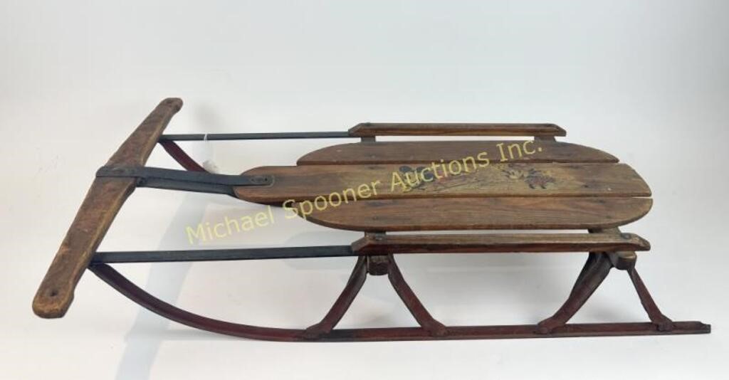 1930'S MICKEY MOUSE NO. 80 FLEXIBLE FLYER SLED