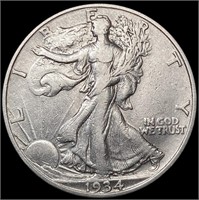 1934-S Walking Liberty Half Dollar LIGHTLY CIRCULA