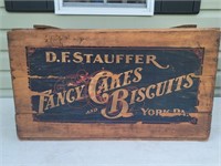 Wooden Stauffer Biscuit Crate