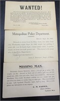 3 Police Related US Post Cards