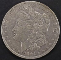 1891-O MORGAN DOLLAR XF