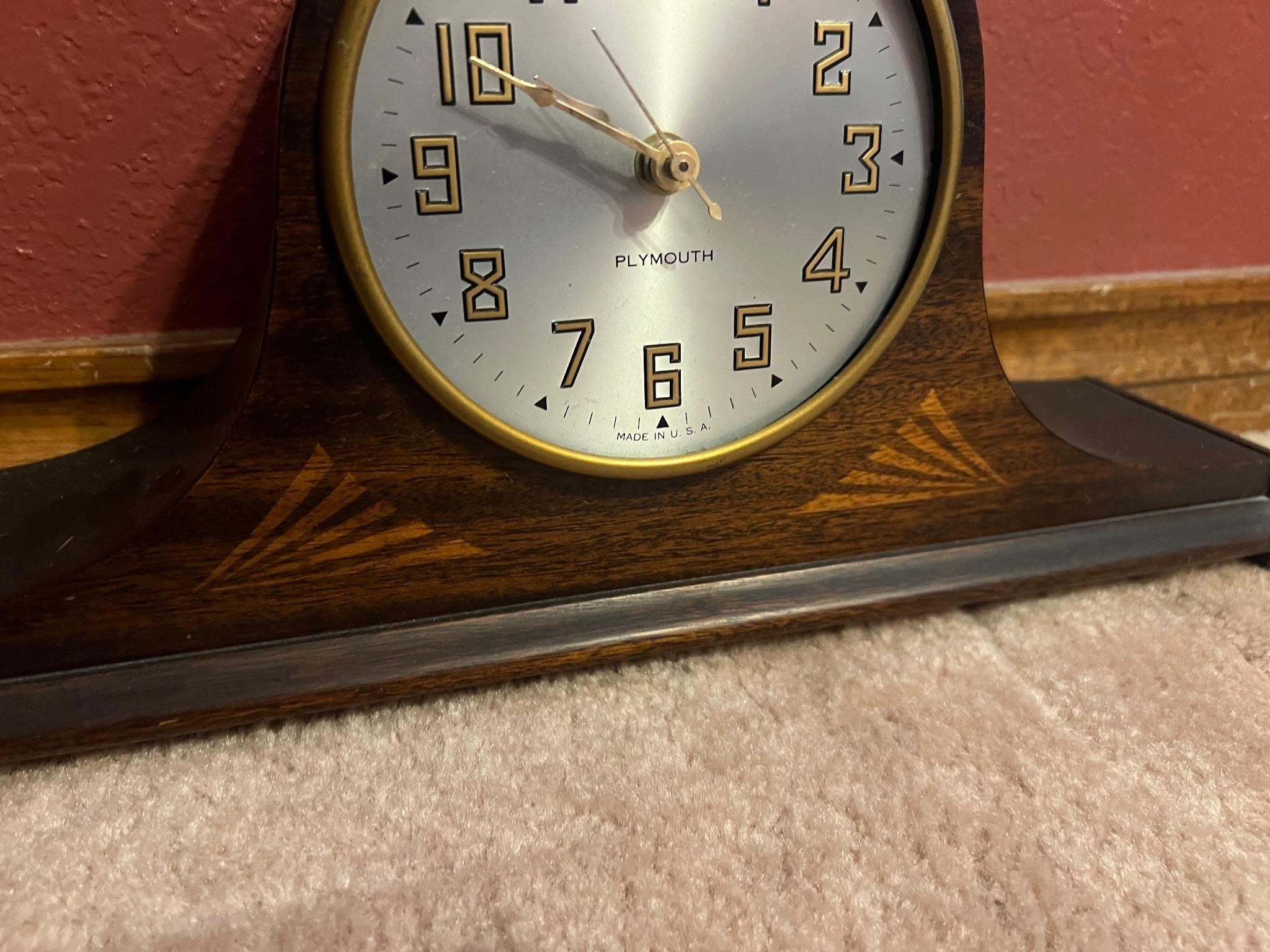 MANTLE CLOCK SHELL-PLYMOUTH 20"X 8 1/2"