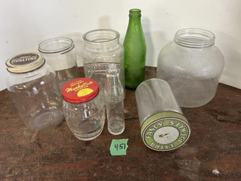 Old jars & lid