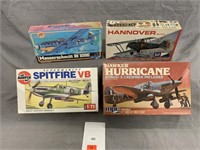 (4) Model Airplane Kits