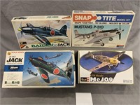 (4) Model Airplane Kits