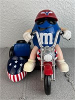 M&M Blue Motorcycle Candy Dispenser Collectible