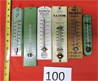 Various Advertising Thermometer Lot