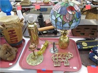 Brass Pineapple Lamp, Trivet, Part, Lamp.