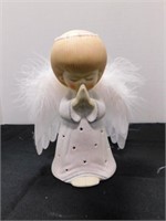 Fiber Optic porcelain Angel with wings
