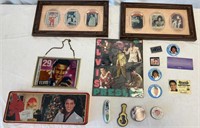 Elvis Framed Trading Cards, Tins, License,