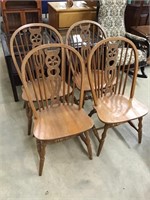 Vintage Oak Dining Chairs Made in Yugoslavia