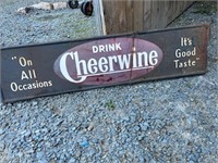 Vintage Cheerwine Bench SignA-M Lynchburg VA