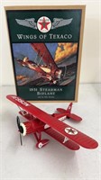 NOS Texico 1931 Stearman biplane diecast bank