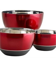 Epicurious Epicurious Stainless Steel Set Red