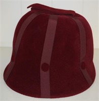 Vtg Gene Doris NY Velour Regale Red Riding Hat