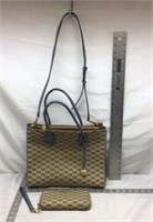 F12) MICHAEL KORS PURSE, INCLUDES MATCHING WALLET!