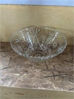 XL Crystal Cut Glass Punch Bowl