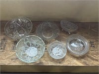 Crystal Cut Glass Bowls, Candy Dishes