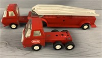 Tonka Swivel Aerial Ladder Fire Truck & Trailer