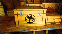 3 Jewellery Boxes & Small Trunk